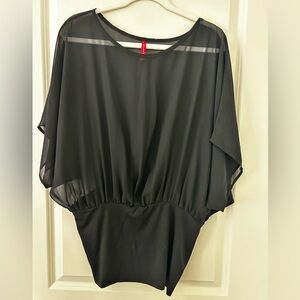 Ruby Ribbon Top | Size XL | Black